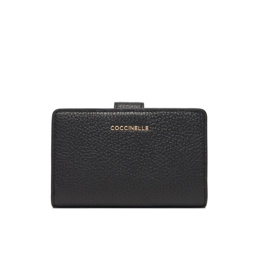 Duży Portfel Damski Coccinelle MW5 Metallic Soft E2 MW5 11 E7 01 Czarny ze sklepu eobuwie.pl w kategorii Portfele damskie - zdjęcie 184747266