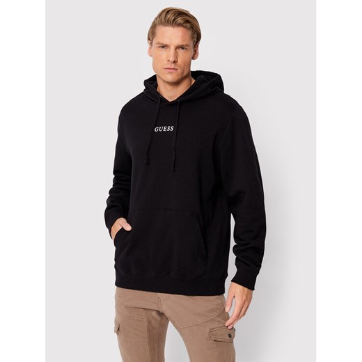 Guess Bluza M2BQ50 K9YH1 Czarny Regular Fit ze sklepu MODIVO w kategorii Bluzy męskie - zdjęcie 184747617