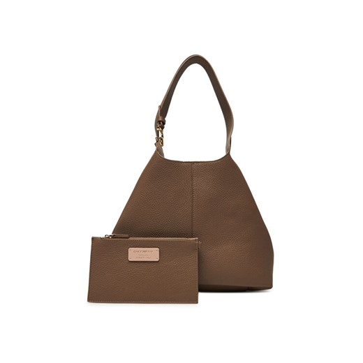 Torebka Coccinelle Hand Grained L E1 SHA 11 02 01 Beżowy ze sklepu eobuwie.pl w kategorii Torby Shopper bag - zdjęcie 184749106