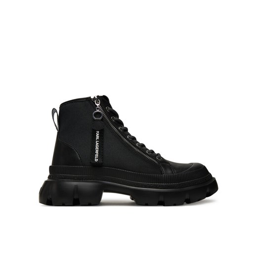 KARL LAGERFELD Trapery KL43543 Czarny ze sklepu MODIVO w kategorii Workery damskie - zdjęcie 184749415