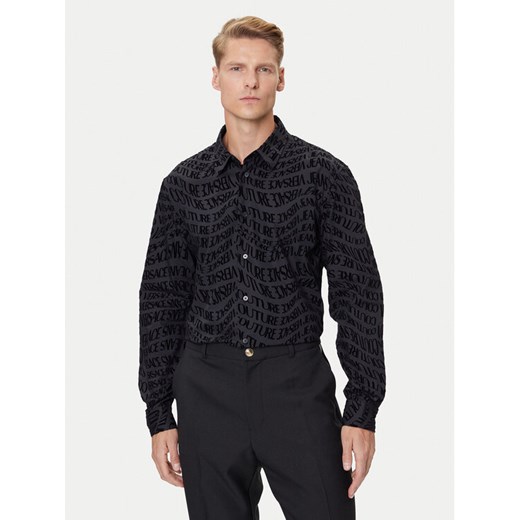 Versace Jeans Couture Koszula 79GAL2R0 NS703 Czarny Slim Fit ze sklepu MODIVO w kategorii Koszule męskie - zdjęcie 184749485