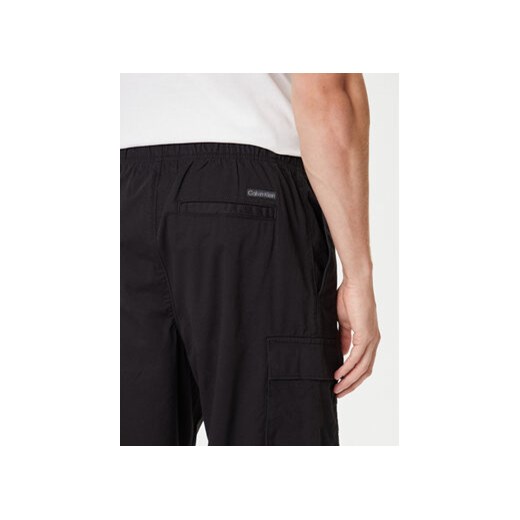 Calvin Klein Jeans Spodnie materiałowe LV040EM616 Czarny Straight Fit L MODIVO