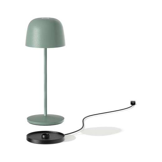 lumisky Lampa stołowa LED "Sophia" w kolorze zielonym - wys. 28 x Ø 11 Lumisky onesize Limango Polska okazja