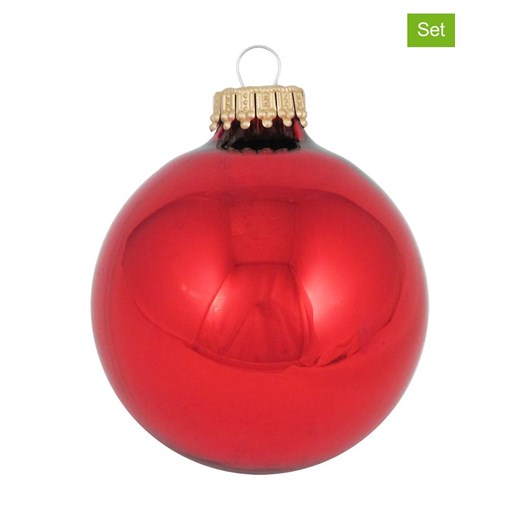 Krebs Glas Lauscha Bombki (8 szt.) w kolorze czerwonym - Ø 7 cm ze sklepu Limango Polska w kategorii Dekoracje bożonarodzeniowe - zdjęcie 184751259