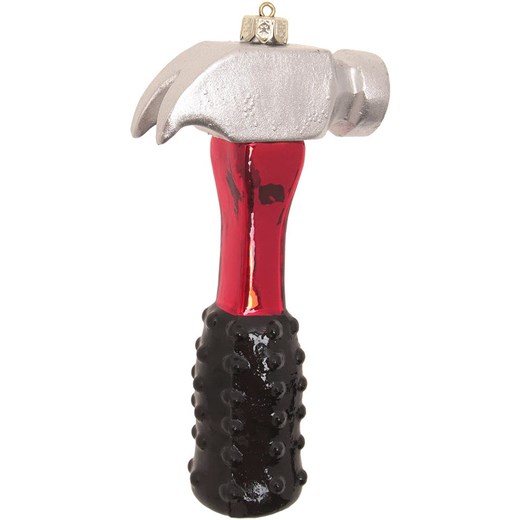 Krebs Glas Lauscha Bombka w kolorze czarno-czerwono-srebrnym - dł. 10 cm ze sklepu Limango Polska w kategorii Dekoracje bożonarodzeniowe - zdjęcie 184751818