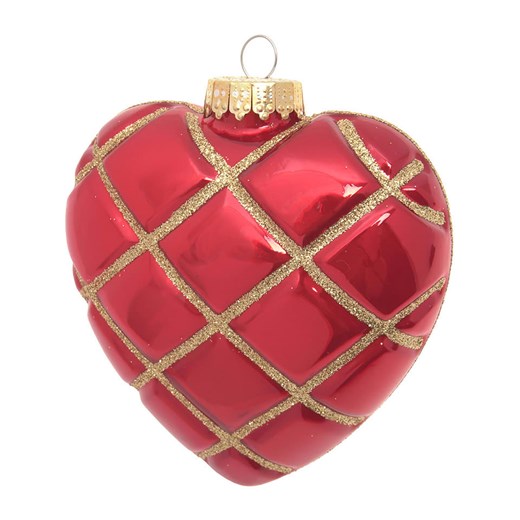 Krebs Glas Lauscha Bombka w kolorze czerwonym - dł. 10 cm ze sklepu Limango Polska w kategorii Dekoracje bożonarodzeniowe - zdjęcie 184751838