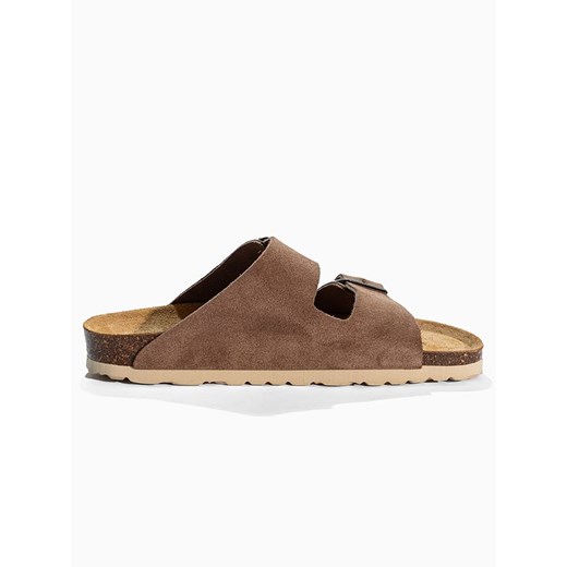 BACKSUN Skórzane klapki &quot;Bali&quot; w kolorze jasnobrązowym 39 okazja Limango Polska
