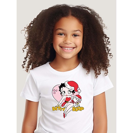 Betty Boop Koszulka &quot;Betty Boop&quot; w kolorze białym ze sklepu Limango Polska w kategorii Bluzki dziewczęce - zdjęcie 184752187