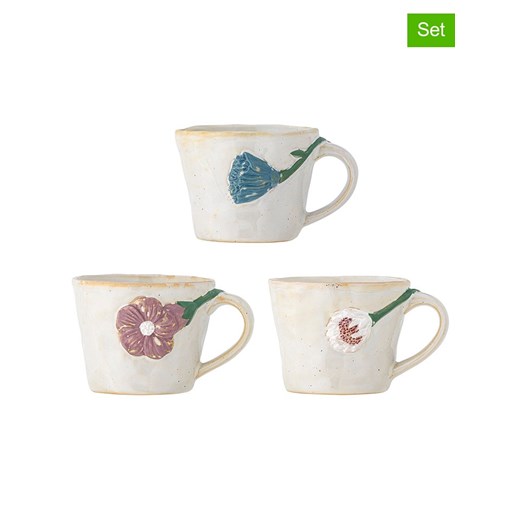 Bloomingville Kubki (3 szt.) "Loua" w kolorze szarym - wys. 7,5 x Ø 9 cm - id: 17381906 - marki Bloomingville - 184752325 Bloomingville Kubki (3 szt.) "Loua" w kolorze szarym - wys. 7,5 x Ø 9 cm ze sklepu Limango Polska w kategorii Kubki - zdjęcie 184752325