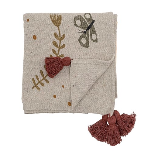 Bloomingville Pled &quot;Bryn&quot; w kolorze kremowo-brązowym - 160 x 130 cm Bloomingville onesize wyprzedaż Limango Polska