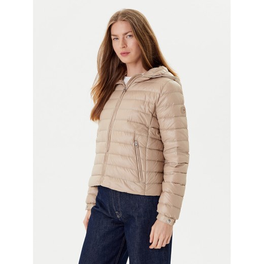 Tommy Hilfiger Kurtka puchowa WW0WW46788 Beżowy Regular Fit ze sklepu MODIVO w kategorii Kurtki damskie - zdjęcie 184752905