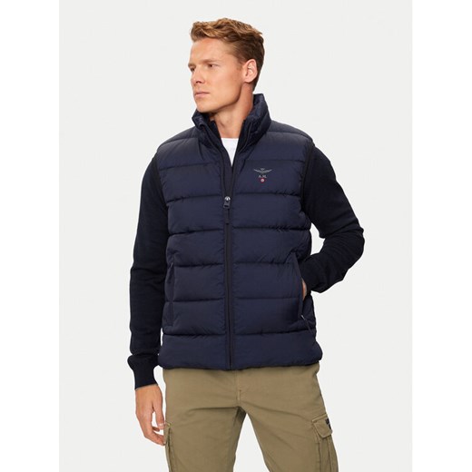 Aeronautica Militare Kamizelka 242AB2185CT3375 Granatowy Regular Fit ze sklepu MODIVO w kategorii Kamizelki męskie - zdjęcie 184752907