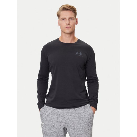 Under Armour Longsleeve Ua Sportstyle Left Chest 1329585 Czarny Loose Fit ze sklepu MODIVO w kategorii T-shirty męskie - zdjęcie 184752927