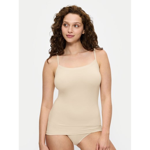 Triumph Top Sense Of Modal 10224795 Écru Slim Fit ze sklepu MODIVO w kategorii Bluzki damskie - zdjęcie 184754925