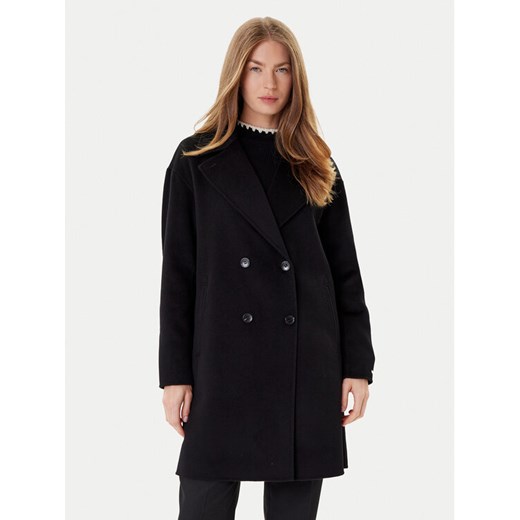 Marella Płaszcz wełniany Good 2523016031 Czarny Regular Fit ze sklepu MODIVO w kategorii Płaszcze damskie - zdjęcie 184755016