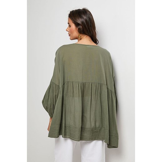 Lin Passion Bluzka w kolorze khaki Lin Passion 38/40 Limango Polska okazja
