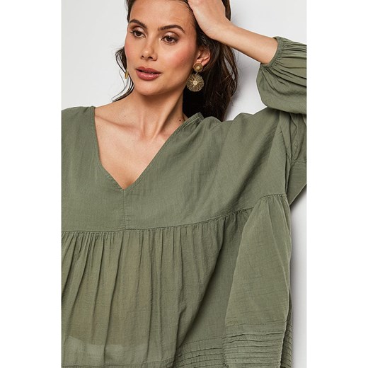 Lin Passion Bluzka w kolorze khaki Lin Passion 38/40 okazyjna cena Limango Polska