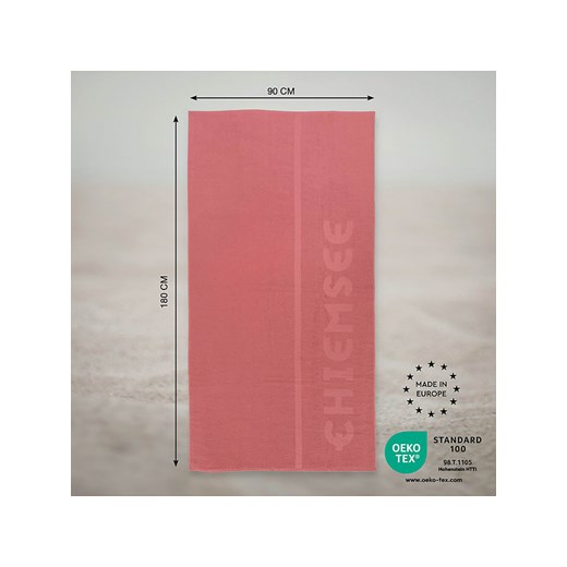 Chiemsee Ręcznik plażowy w kolorze koralowym Chiemsee 90x180 cm okazyjna cena Limango Polska