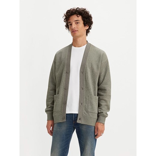 Levi&apos;s Kardigan w kolorze szaro-oliwkowym ze sklepu Limango Polska w kategorii Swetry męskie - zdjęcie 184757438