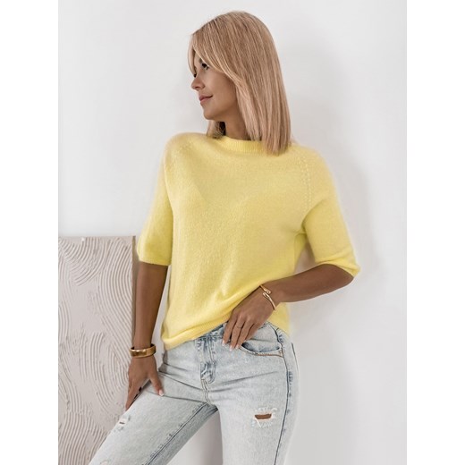 sweter castille żółty one size ONE SIZE UBRA