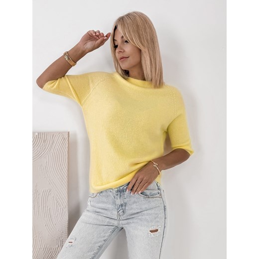 sweter castille żółty one size ONE SIZE UBRA