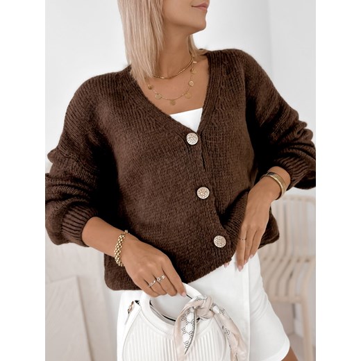 sweter lucia brązowy one size ONE SIZE UBRA