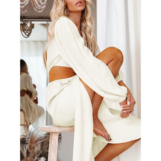 LA Angels Sukienka w kolorze kremowym La Angels L Limango Polska okazja