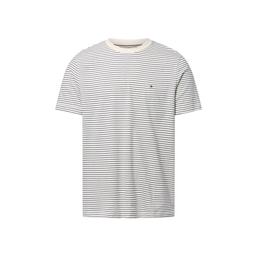 Tommy Hilfiger Koszulka męska Mężczyźni Bawełna écru w paski ze sklepu vangraaf w kategorii T-shirty męskie - zdjęcie 184758917