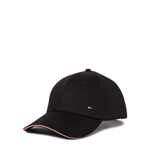 Tommy Hilfiger Czapka męska Mężczyźni Bawełna czarny jednolity ze sklepu vangraaf w kategorii Czapki z daszkiem męskie - zdjęcie 184758958