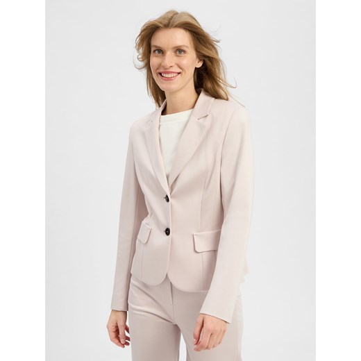 Marc Cain Marynarka damska Kobiety wiskoza beżowy jednolity ze sklepu vangraaf w kategorii Marynarki damskie - zdjęcie 184758988