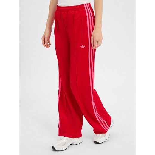 adidas Originals Damskie spodnie materiałowe - Firebird Kobiety czerwony jednolity ze sklepu vangraaf w kategorii Spodnie damskie - zdjęcie 184758998
