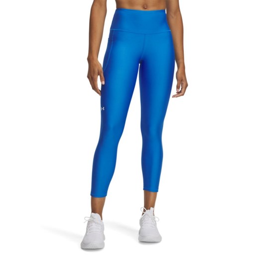 Damskie legginsy treningowe Under Armour Tech Hi Ankle Leg - niebieskie ze sklepu Sportstylestory.com w kategorii Spodnie damskie - zdjęcie 184760636