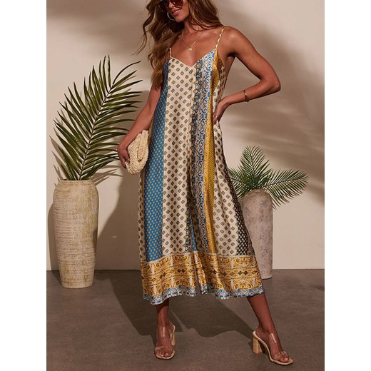 LA Angels Kombinezon w kolorze beżowo-zielonym ze sklepu Limango Polska w kategorii Kombinezony damskie - zdjęcie 184760827