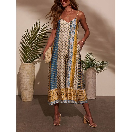 LA Angels Kombinezon w kolorze beżowo-niebieskim La Angels M wyprzedaż Limango Polska