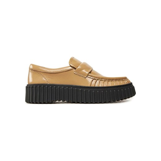 Clarks Skórzane mokasyny &quot;Torhill Mocc&quot; w kolorze beżowym ze sklepu Limango Polska w kategorii Mokasyny damskie - zdjęcie 184760869