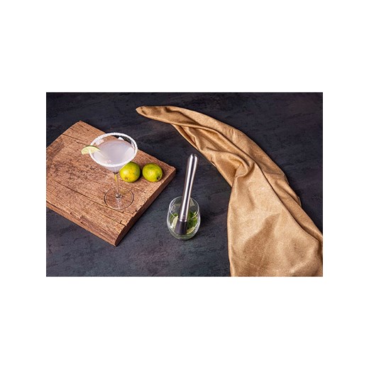 Vacu Vin Tamper w kolorze srebrno-czarnym do koktajli - dł. 20,5 cm Vacu Vin onesize okazja Limango Polska