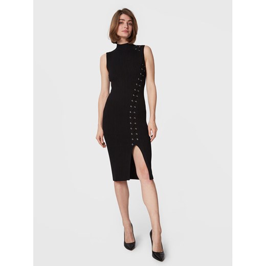 Guess Sukienka dzianinowa W3RK40 Z2U00 Czarny Slim Fit ze sklepu MODIVO w kategorii Sukienki - zdjęcie 184761958