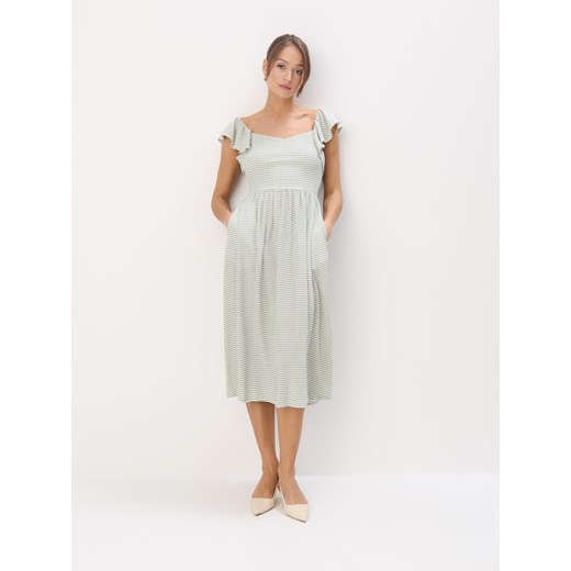 Mohito - Sukienka midi - miętowy ze sklepu Mohito w kategorii Sukienki - zdjęcie 184763089