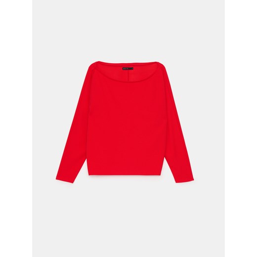 Mohito - Czerwona bluza z dekoltem w łódkę - czerwony ze sklepu Mohito w kategorii Bluzy damskie - zdjęcie 184764178