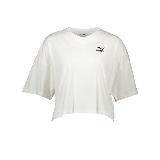Puma Koszulka &quot;C- PMA Classics&quot; w kolorze białym ze sklepu Limango Polska w kategorii Bluzki damskie - zdjęcie 184764748
