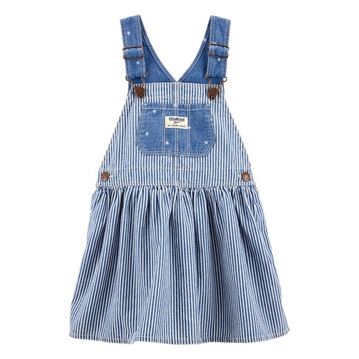 OshKosh Sukienka-ogrodniczka dżinsowa w kolorze niebieskim ze sklepu Limango Polska w kategorii Sukienki niemowlęce - zdjęcie 184764768