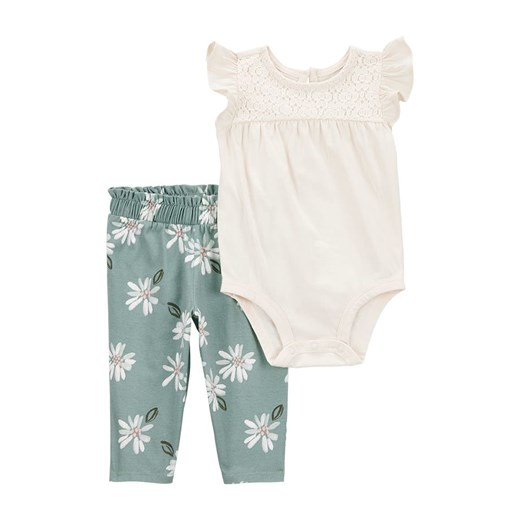 carter&apos;s 2-częściowy zestaw w kolorze biało-zielonym ze sklepu Limango Polska w kategorii Odzież dla niemowląt - zdjęcie 184764797