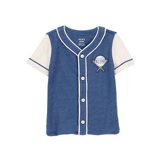carter&apos;s Koszulka w kolorze granatowo-białym ze sklepu Limango Polska w kategorii T-shirty chłopięce - zdjęcie 184764829