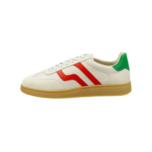 GANT Footwear Skórzane sneakersy &quot;Cuzmo&quot; w kolorze kremowo-czerwono-zielonym ze sklepu Limango Polska w kategorii Buty sportowe męskie - zdjęcie 184765018