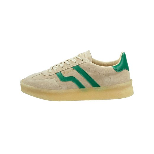 GANT Footwear Skórzane sneakersy &quot;Cuzima Crepe&quot; w kolorze beżowo-zielonym ze sklepu Limango Polska w kategorii Buty sportowe damskie - zdjęcie 184766465