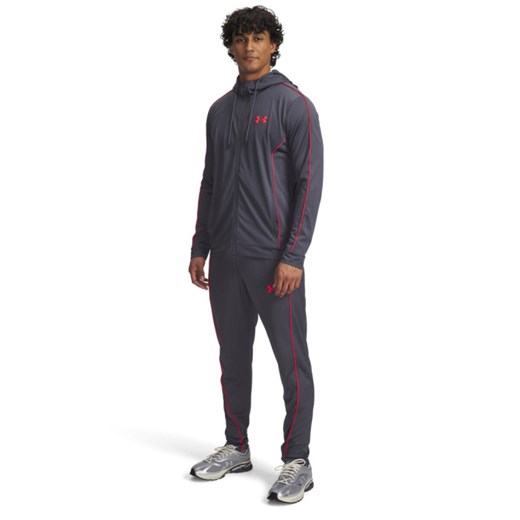 Męski dres komplet treningowy Under Armour UA EMEA Tracksuit Novelty - szary ze sklepu Sportstylestory.com w kategorii Bluzy męskie - zdjęcie 184767288