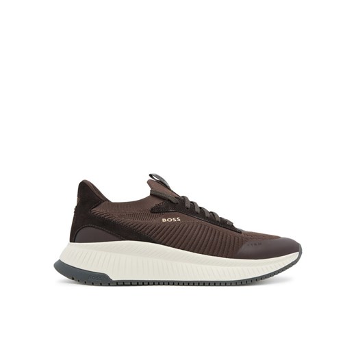 Sneakersy BOSS TTNM EVO 50523113 Brązowy ze sklepu eobuwie.pl w kategorii Buty sportowe męskie - zdjęcie 184767525
