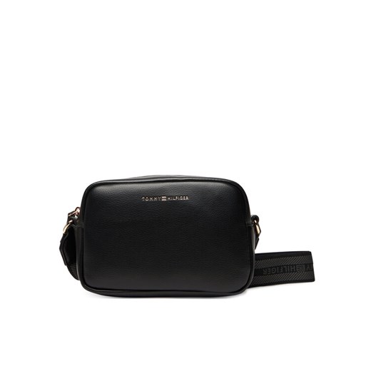 Tommy Hilfiger Torebka Th Logotape AW0AW17689 Czarny ze sklepu MODIVO w kategorii Listonoszki - zdjęcie 184768109