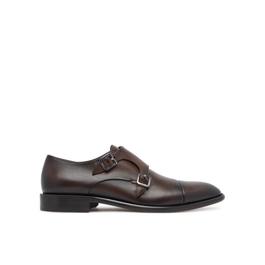 BOSS Półbuty Derrek 50547022 Brązowy ze sklepu MODIVO w kategorii Buty eleganckie męskie - zdjęcie 184768136