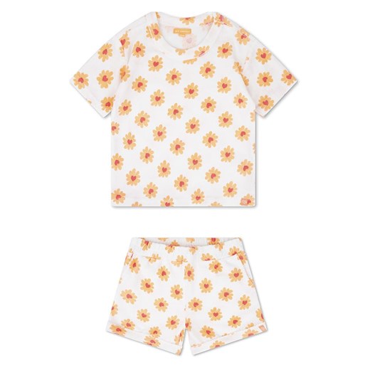 Swim Essentials 2-częściowy zestaw &apos;&apos;Floral Love&apos;&apos;  w kolorze biało-pomarańczowym ze sklepu Limango Polska w kategorii Komplety dziewczęce - zdjęcie 184769597